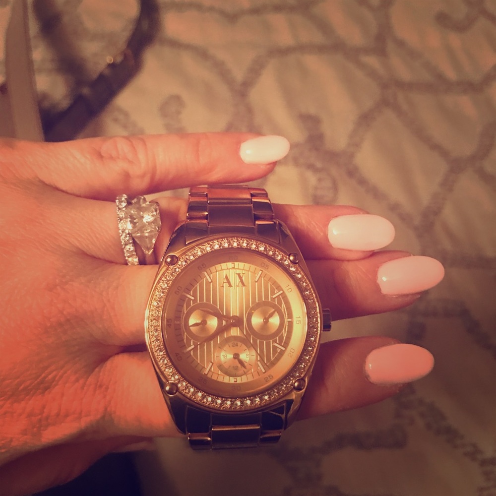 Armani Exchange Rose Gold Watch